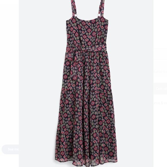 Socialite Tie Front Maxi Dress - 'Linelle' - Women's Size L - Picture 1 of 5